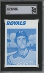 1977 Topps #218 John Wathan 9 card progressive proof.